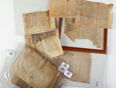 Collezione di Diciotto Manoscritti su Pergamena, per lo Più del XIV-XV Secolo