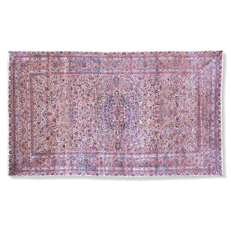 Tappeto Kirman, Persia fine XIX inizio XX secolo  - Auction Antique carpets from the collection of Manlio and Raoul Cabib - Cambi Casa d'Aste