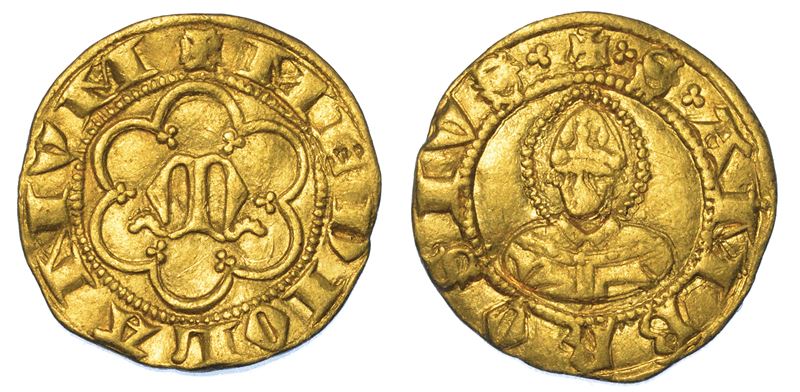 MILANO. LUCHINO E GIOVANNI VISCONTI, 1339-1354 Mezzo Ambrosino.  - Asta Numismatica - I - Cambi Casa d'Aste