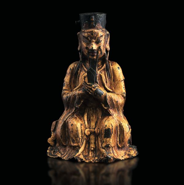 Figura in bronzo raffigurante Tao, Cina, Dianstia Ming (1368-1644)