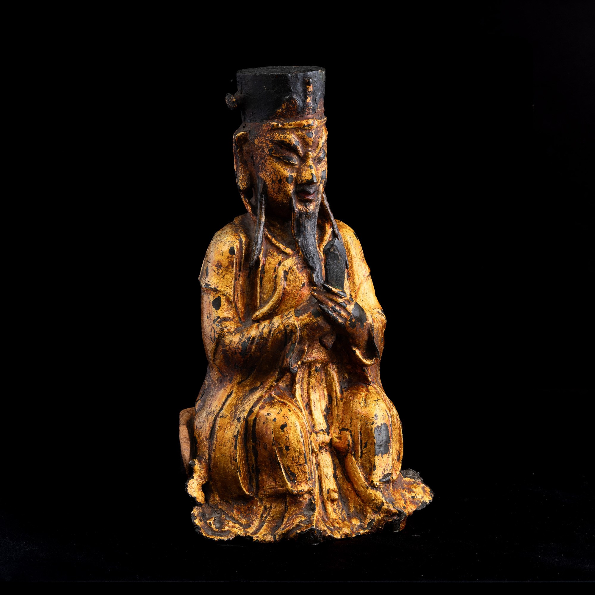 Figura in Bronzo Raffigurante Tao, Cina, Dianstia Ming (1368-1644)