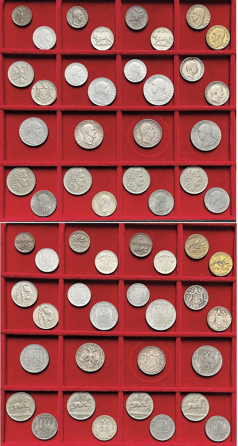 ALBANIA E COLONIA D’ALBANIA. Lotto di 28 monete.  - Auction Numismatics - I - Cambi Casa d'Aste