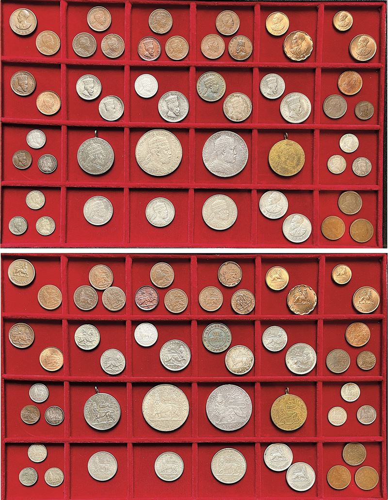 ETIOPIA. Lotto di 49 monete.  - Asta Numismatica - I - Cambi Casa d'Aste