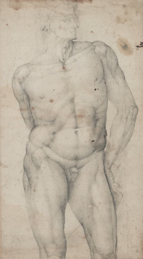 Giovanni Battista Franco detto il Semolei - Studi di torso maschile