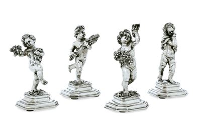 Argenteria Artistica Milanese del XX Secolo, Argentiere Francesco Caputo Allegoria delle Quattro ...