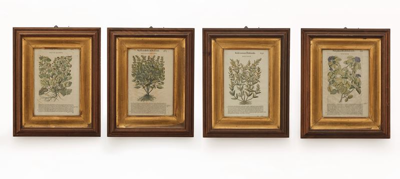 Gruppo di incisoni decorative con elementi botanici, XX secolo  - Asta Stampe Antiche e Moderne - Cambi Casa d'Aste