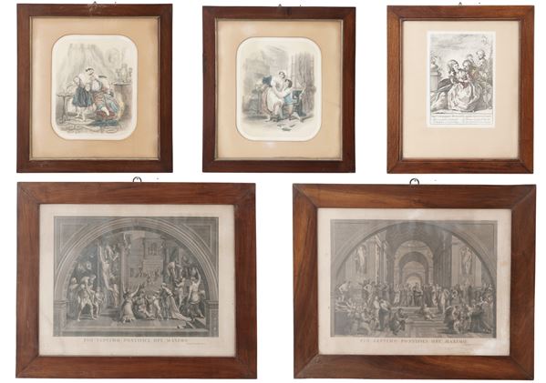 Gruppo di incisioni, XIX-XX secolo