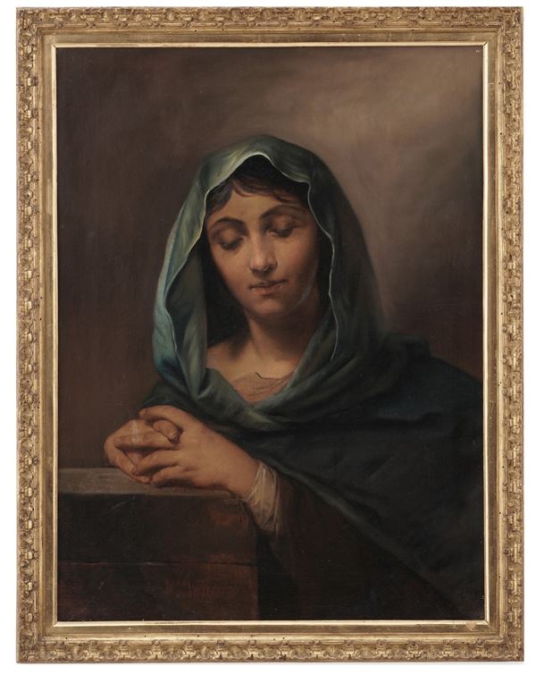 Scuola lombardo-veneta del XIX secolo Madonna in preghiera