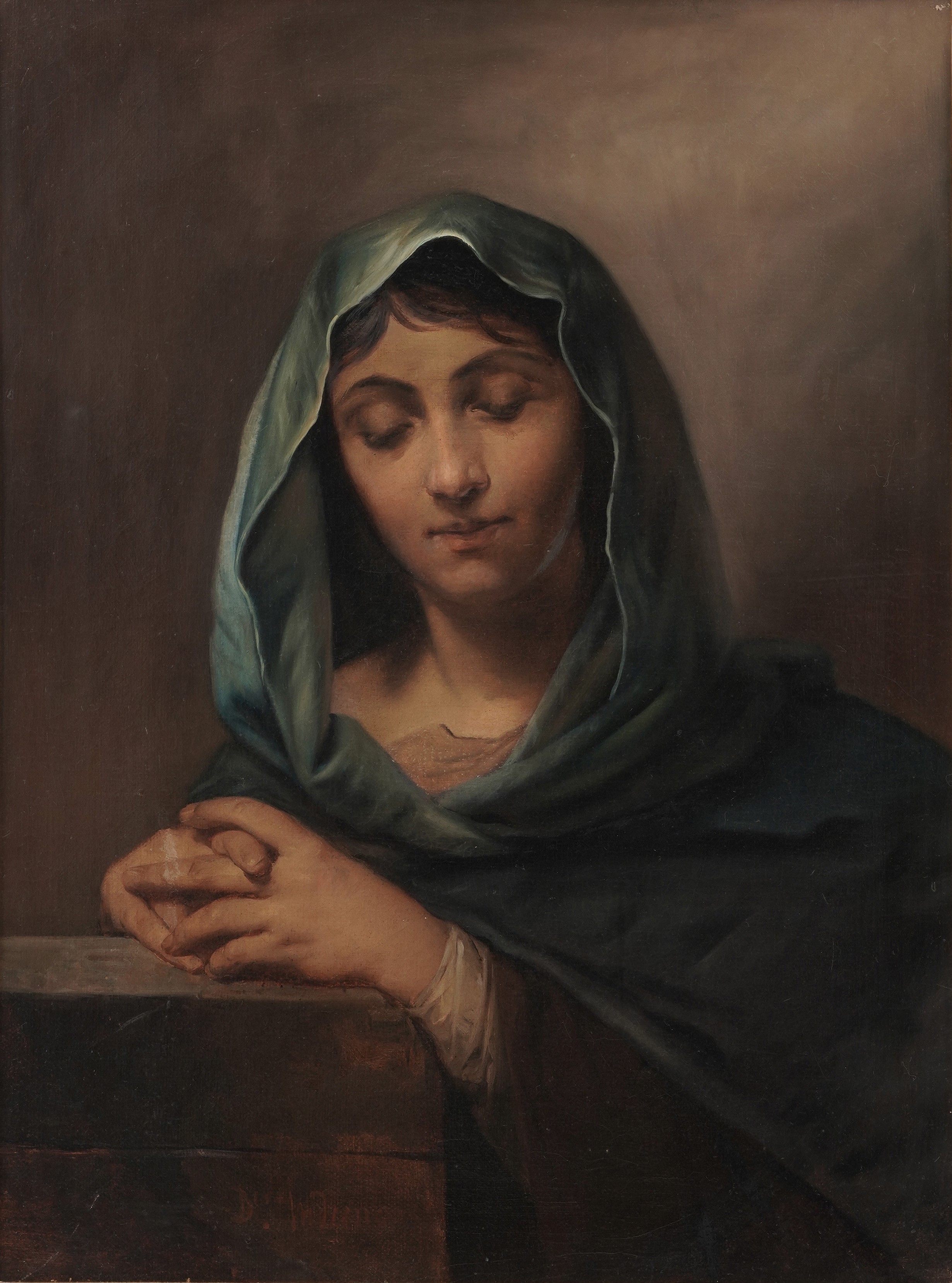 Scuola lombardo-veneta del XIX secolo Madonna in preghiera