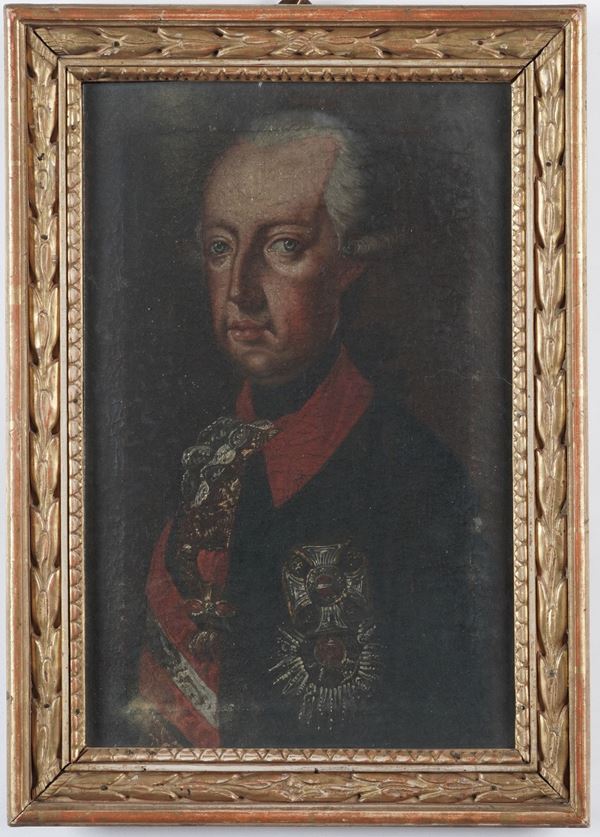 Scuola del XVIII secolo Ritratto di Giuseppe II d’Asburgo Lorena