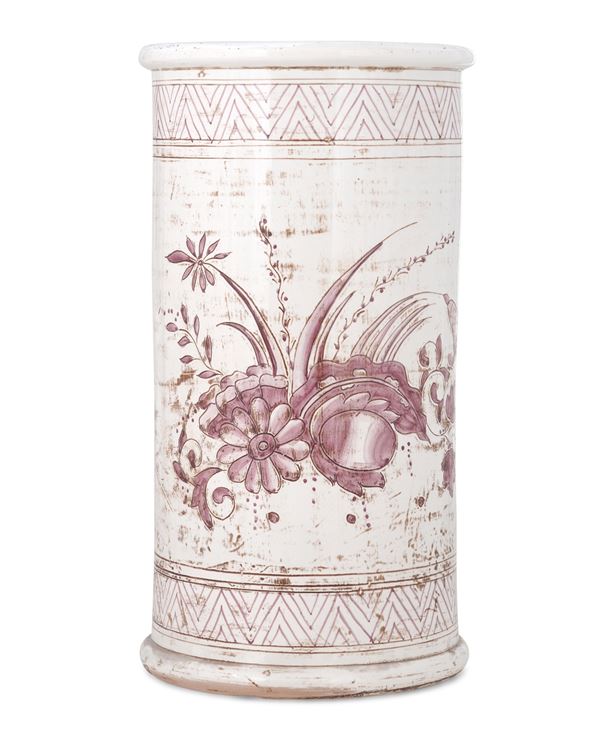 Vaso portaombrelli. Deruta, XX secolo.