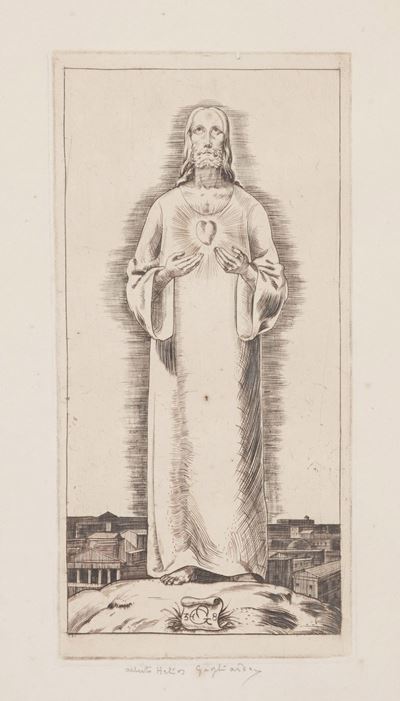Cristo redentore, acquaforte