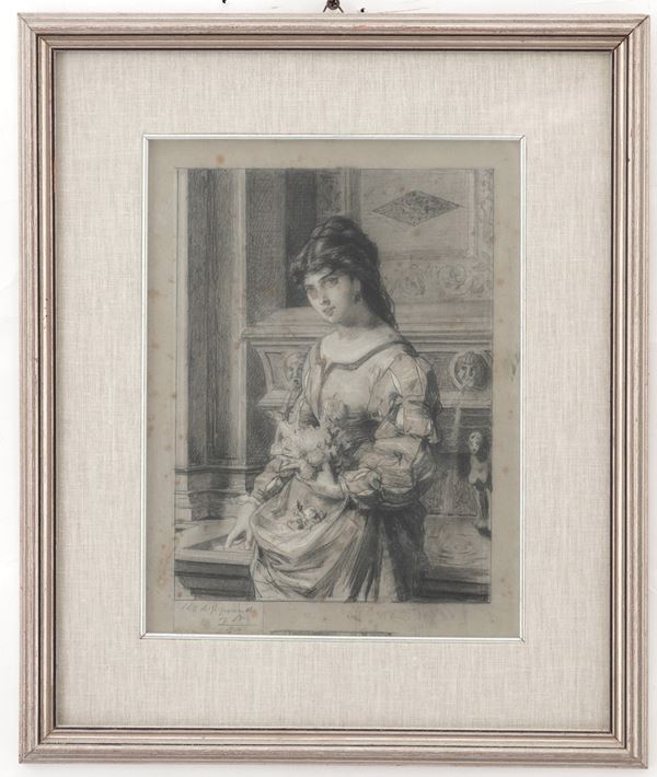 Artista del XIX-XX secolo Figura femminile