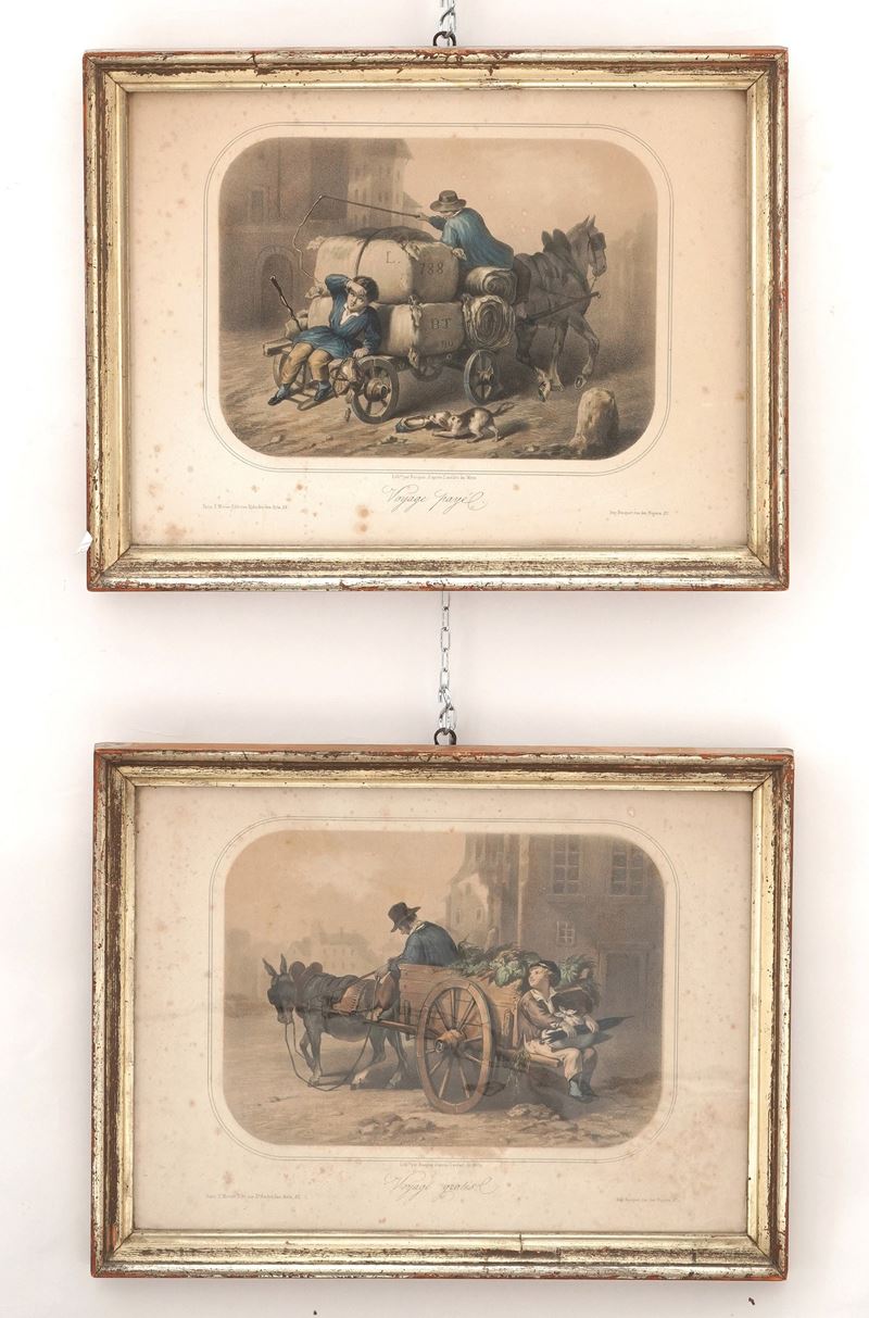 Voyage payé \ Voyage gratis. Francia, XIX secolo  - Asta Stampe Antiche e Moderne - Cambi Casa d'Aste