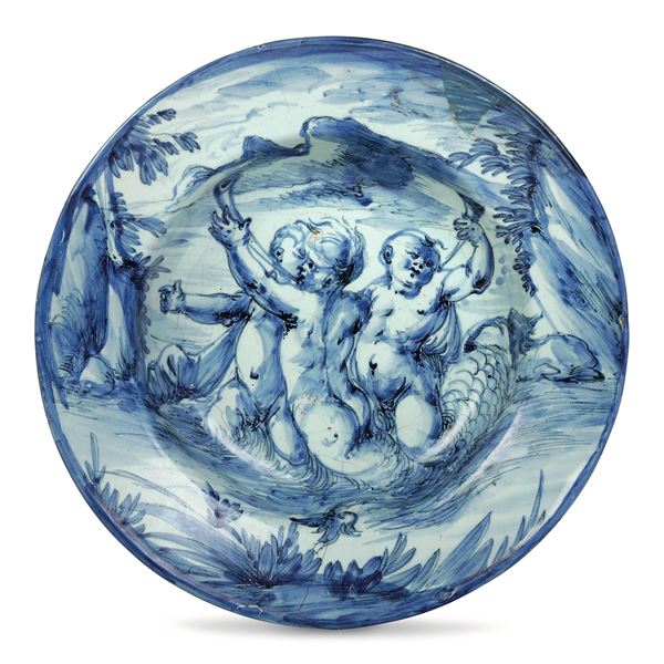 Piatto Savona, manifattura Bianchino, fine del XVII secolo 