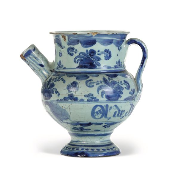 Orciolo Savona, manifattura Bianchino, fine del XVII secolo  