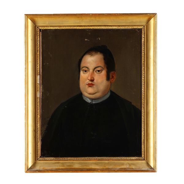 Scuola del XIX secolo Ritratto di prelato