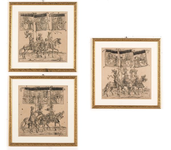 I trionfi di Massimiliano Tre ristampe presumibilmente ottocentesche