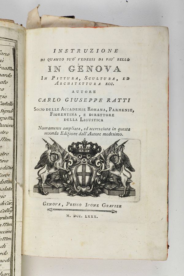 Ratti Giuseppe Tommaso (1737-1795) Istruzioni Genova, Dalla stamperia di Felice Repetto in Canneto, 1780