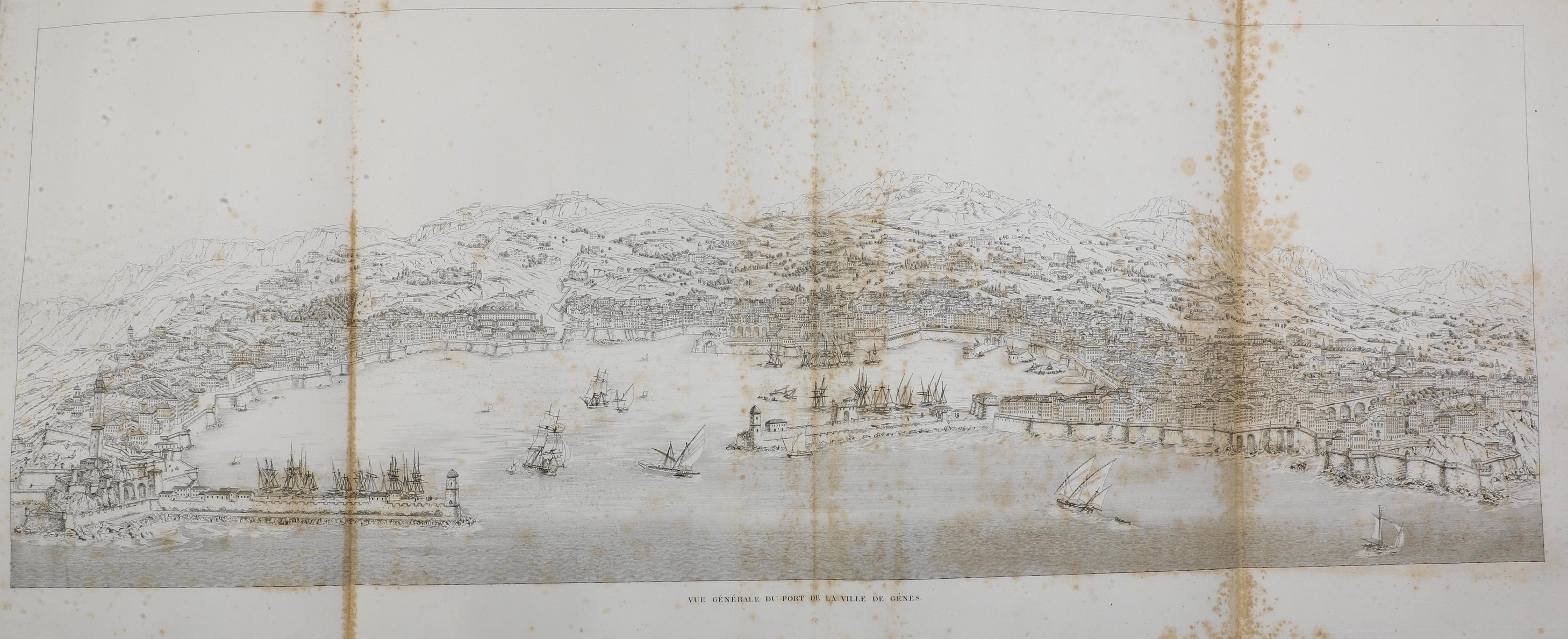 Gauthier Martin-pierre (1790-1855) Les Plus Beaux Edifices De la Ville De Genes...a Paris, Chez L...