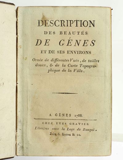 Yves Gravier, Description de Génes et de ses environs, 1788