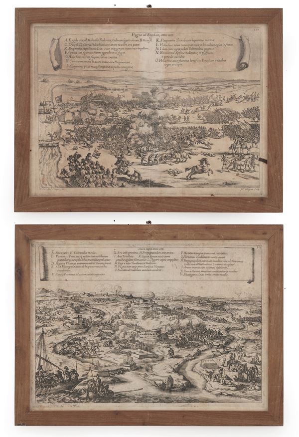 Francois Collignon (1609-1687) Slusa capta anno 1588/Pugna ad Enbgelam, anno 1587