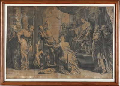 Francois Ragot (1638-1670) da Pieter Paul Rubens (1577-1640) il Giudizio di Salomonela Regina Tem...