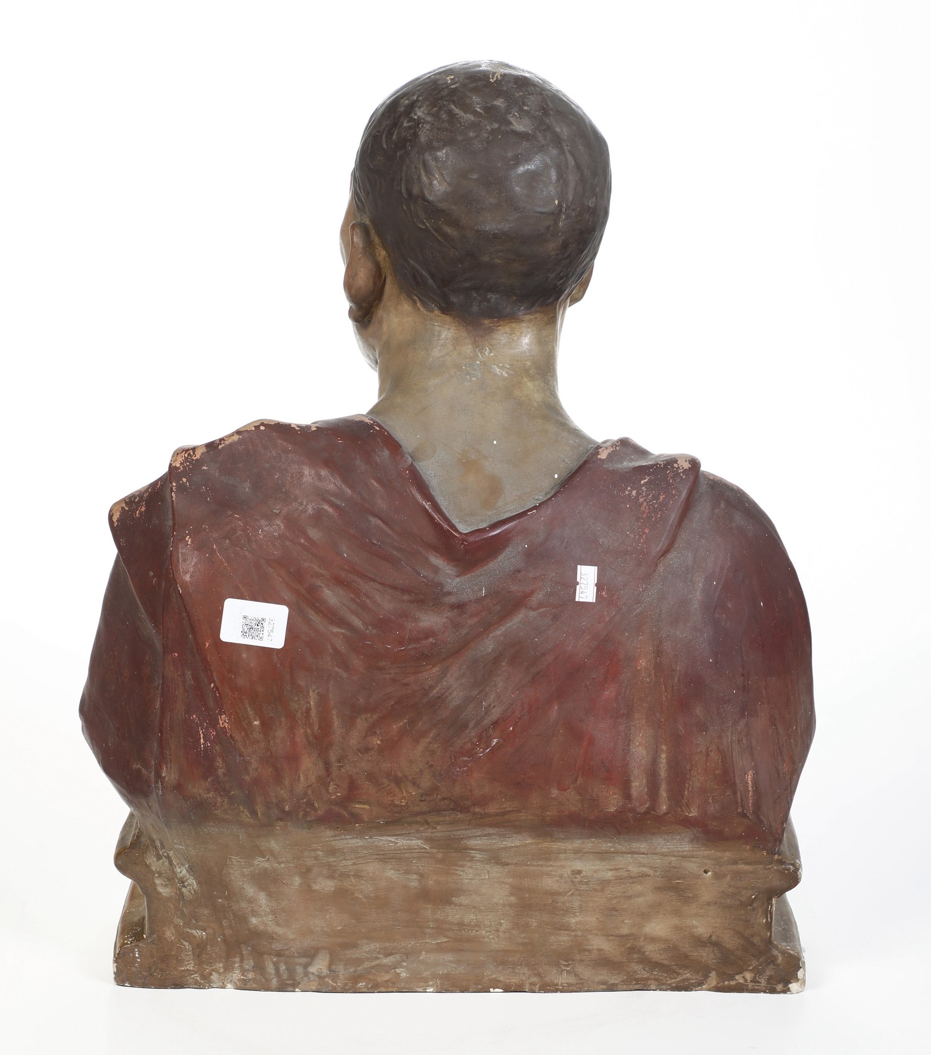 Niccolò da Uzzano, Scultura in stucco policromo, Manifattura Toscana del XIX-XX secolo