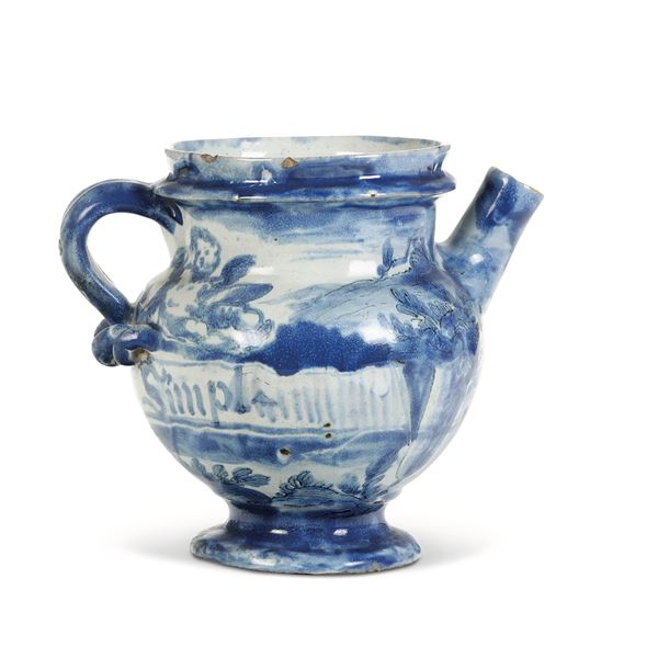 Orciolo Savona, Manifattura Ferro, prima metà del XVIII secolo 