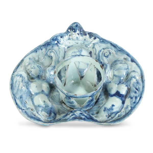 Raro portauovo Savona, seconda metà del XVII secolo 