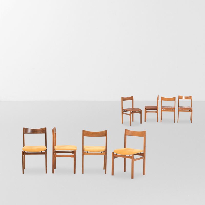 Ilmari Tapiovaara : Otto sedie   - Asta Design - Cambi Casa d'Aste