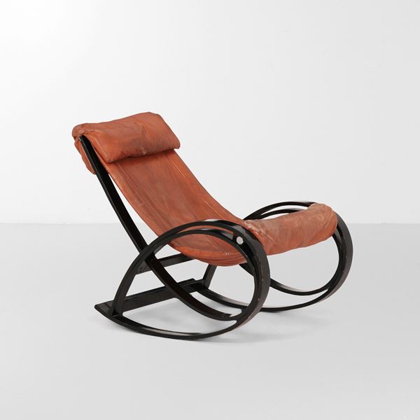 Gae Aulenti - Poltrona a dondolo mod. Sgarsul