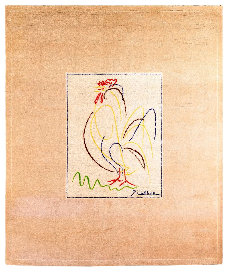 Pablo Picasso : Tappeto mod. Le Coq  - Asta Design Lab - Cambi Casa d'Aste