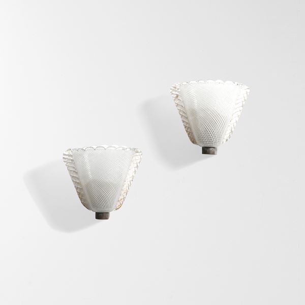 Seguso - Due lampade a parete