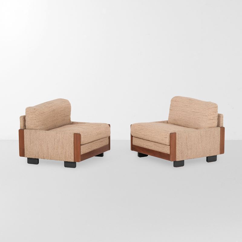 Afra e Tobia Scarpa : Due poltrone mod. 920  - Asta Design - Cambi Casa d'Aste