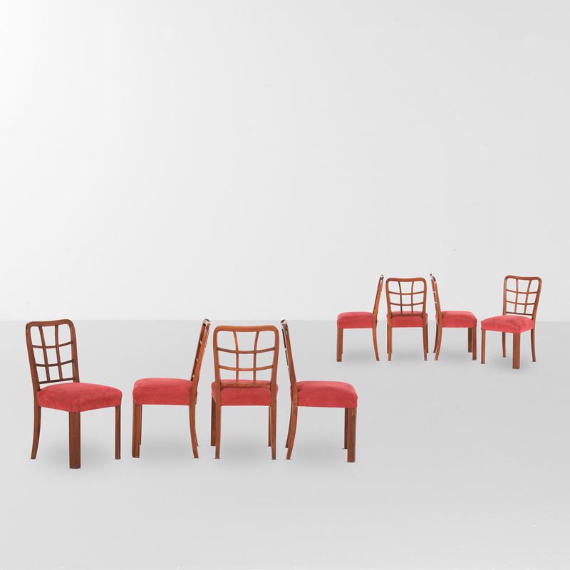 Vittorio Valabrega : Otto sedie  - Auction Design - Cambi Casa d'Aste