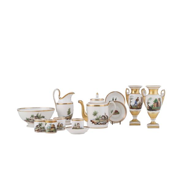 Elementi da un servizio da caffè.  Francia, XIX secolo.