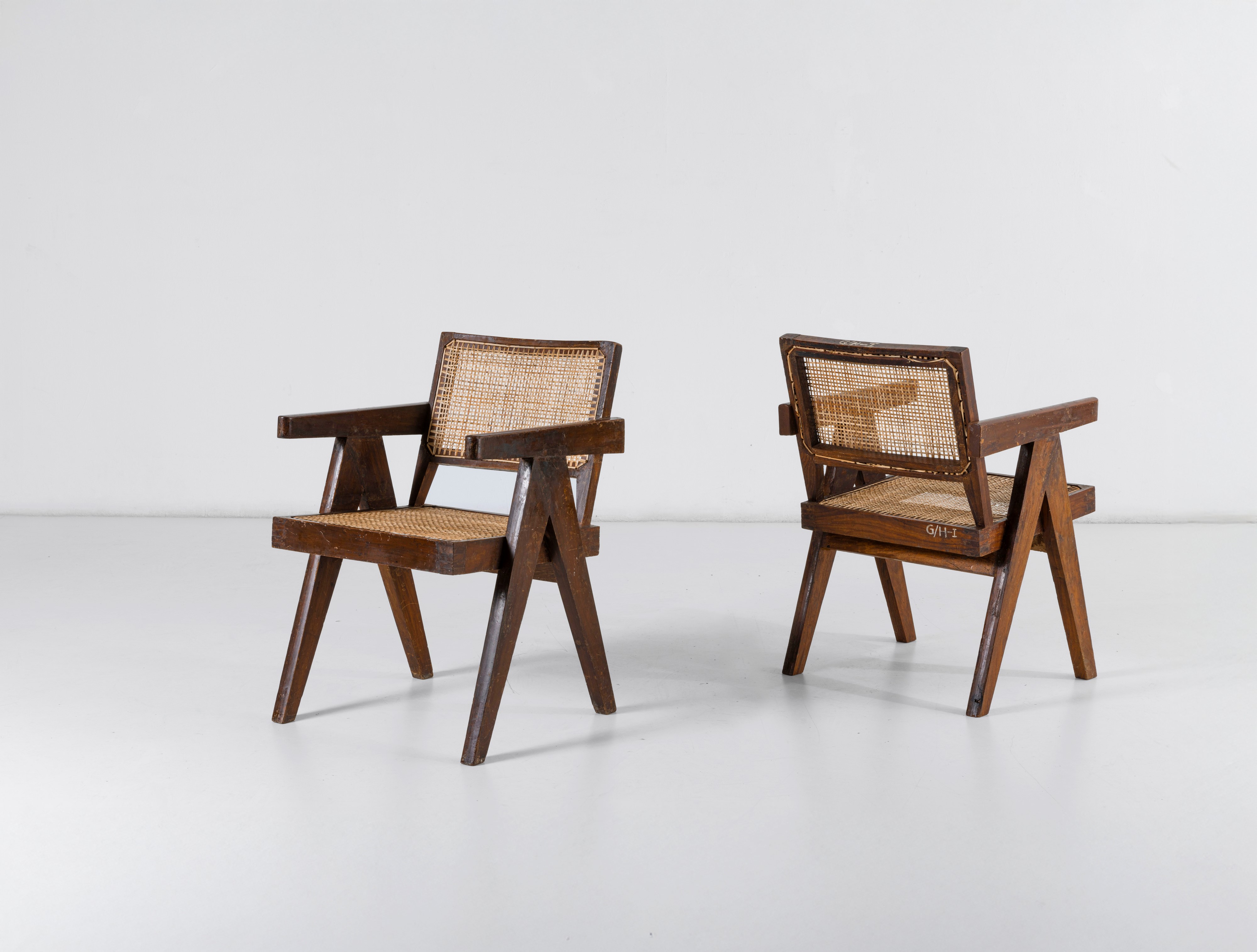 Pierre Jeanneret - Due Poltrone Mod. Pj-010101t