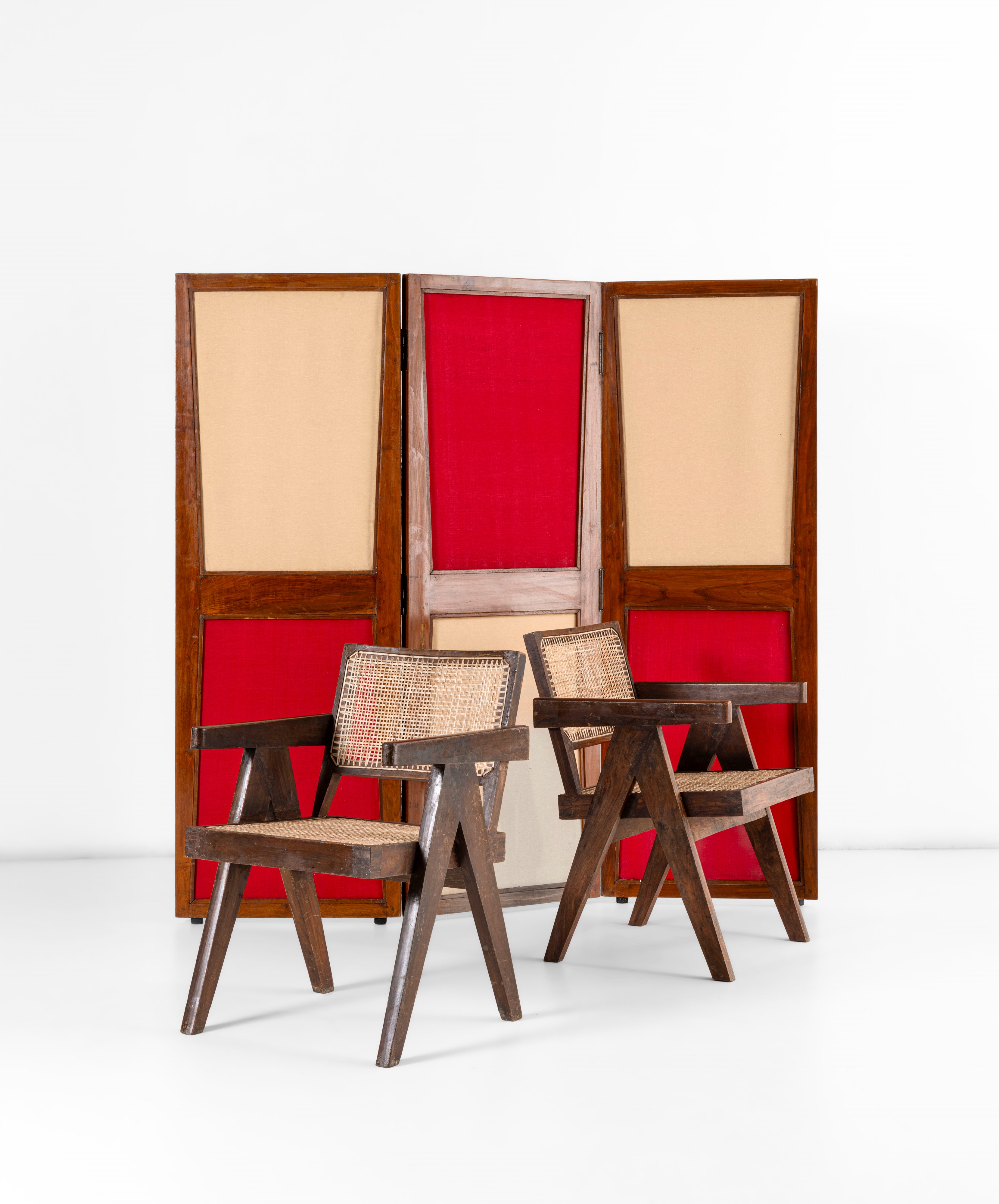 Pierre Jeanneret - Due Poltrone Mod. Pj-010101t