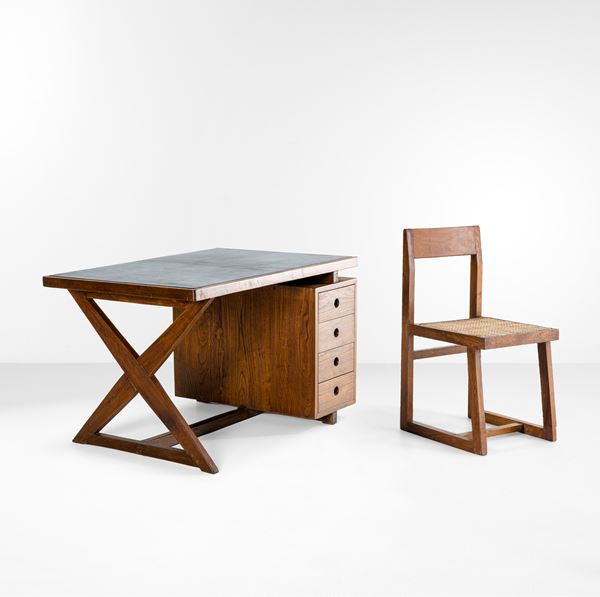 Scrivania mod. PJ-030405 e sedia mod. PJ-010204