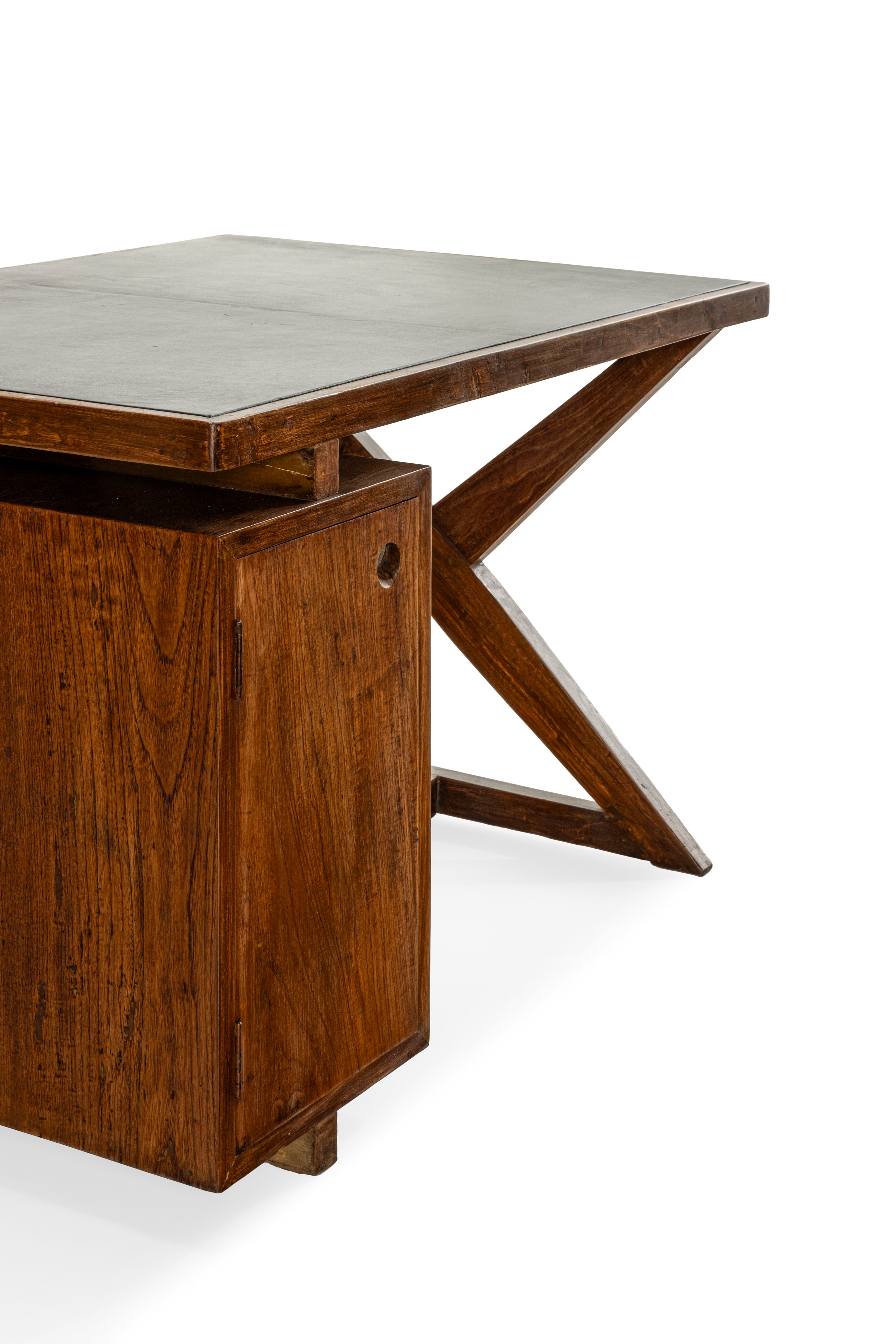 Pierre Jeanneret - Scrivania Mod. Pj-030405 e Sedia Mod. Pj-010204