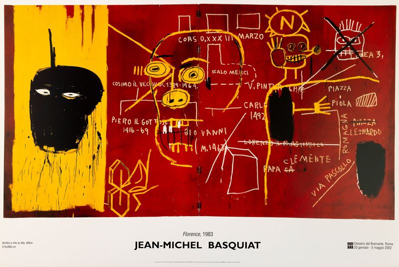 Jean Michel Basquiat : Florence 1983  - Asta Manifesti e Collectible - Cambi Casa d'Aste