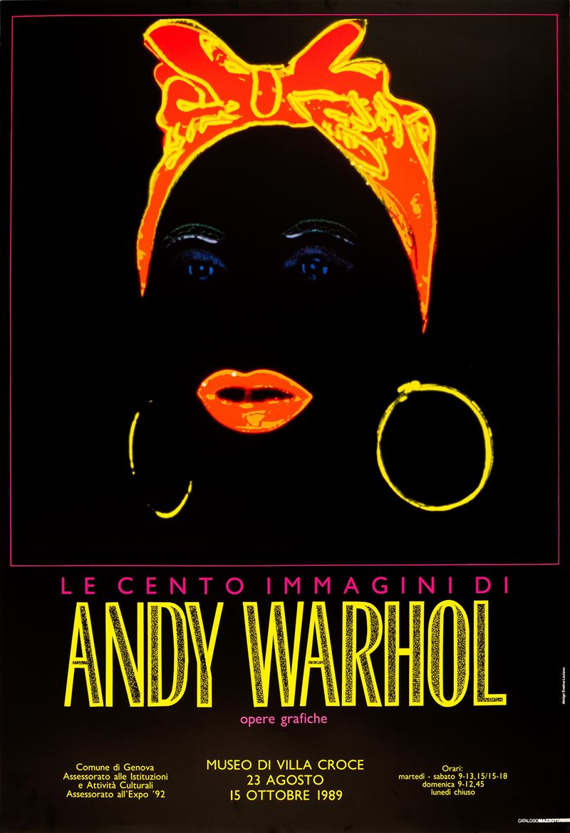 Andy Warhol : Le Cento immagini di Andy Warhol  - Asta Manifesti e Collectible - Cambi Casa d'Aste