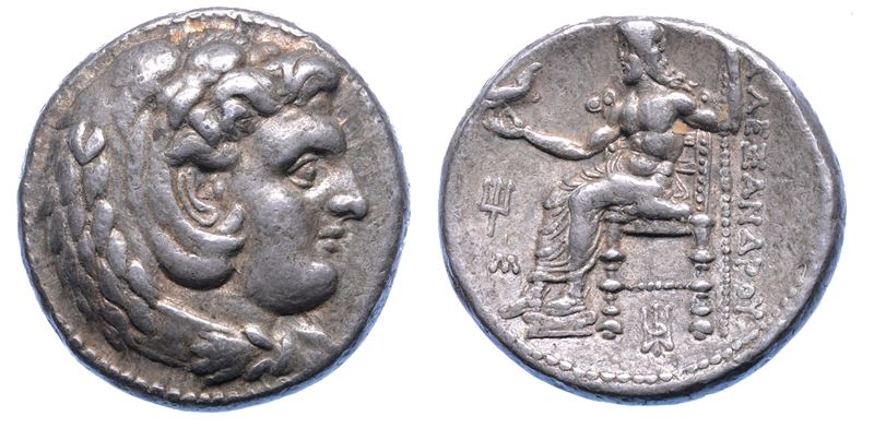 REGNO DI MACEDONIA. ALESSANDRO III, 336-323 a.C. Tetradracma, 325-323 a.C. Babilonia.  - Auction Numismatics - I - Cambi Casa d'Aste