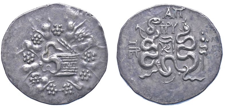 MISIA -  PERGAMO. DOMINIO ROMANO, 133-67 a.C. Cistoforo.  - Asta Numismatica - I - Cambi Casa d'Aste
