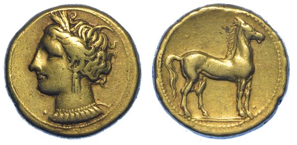 ZEUGITANIA - CARTAGINE. Statere, circa 290-270 a.C.