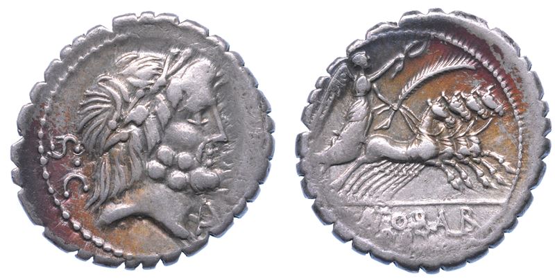 ANTONIA. Q. Antonius Balbus, anni 83-82 a.C. Denario serrato.  - Auction Numismatics - I - Cambi Casa d'Aste