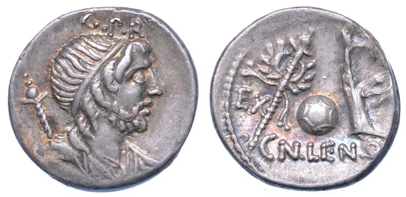 CORNELIA. Cn. Lentulus Marcellinus, 73 a.C. Denario.  - Asta Numismatica - I - Cambi Casa d'Aste