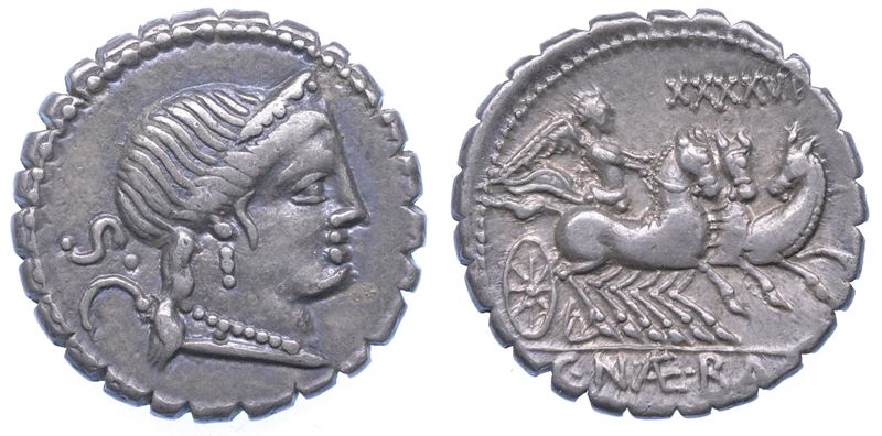 NAEVIA. C. Naevius Balbus, 79 a.C. Denario serrato.  - Asta Numismatica - I - Cambi Casa d'Aste