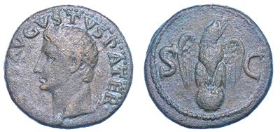 Ottaviano Augusto, 27 a.C. - 14 D.C. Asse, Anni 34-37 (divo Augusto). Roma.
